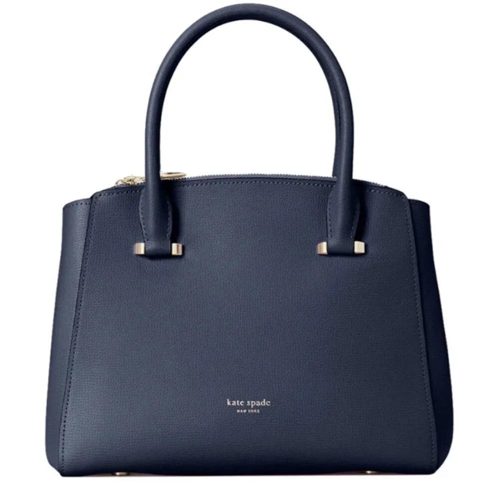 Kate Spade Sydney Small Double-Zip Blazer Blue Satchel Bag - Picture 1 of 16